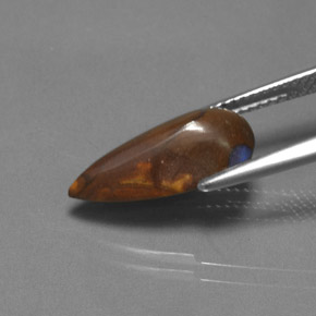 Ópalo de roca Multicolor natural de 4.00 ct, En forma de pera, Opaco