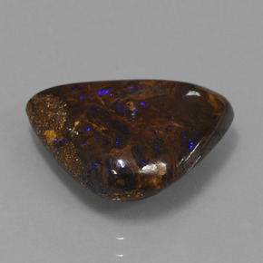 Ópalo boulder multicolor natural de 9,90 ct, forma elegante, opaco