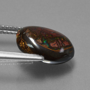 Ópalo de roca Multicolor natural de 4.78 ct, Forma elegante, Opaco