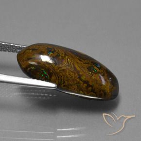 Ópalo de roca Multicolor natural de 12.87 ct, Ovalada, Opaco