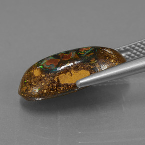 Ópalo de roca Multicolor natural de 4.78 ct, Forma elegante, Opaco