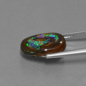 Ópalo de roca Multicolor natural de 7.13 ct, Forma elegante, Opaco