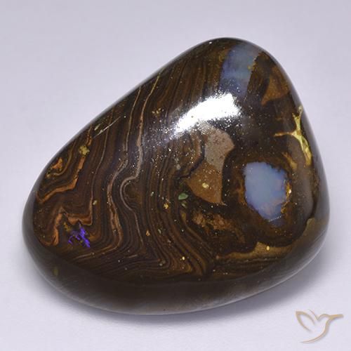 30.94ct Natural Multicolor Ópalo de roca, Elegante, Opaco