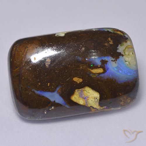 14.29ct Natural Multicolor Ópalo de roca, Forma Cojín, Opaco