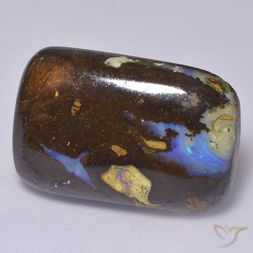 Ópalo de roca Multicolor natural de 14.29 ct, Forma Cojín, Opaco
