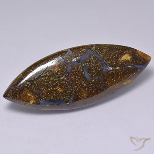 Ópalo de roca Multicolor natural de 18.28 ct, Marquesa, Opaco