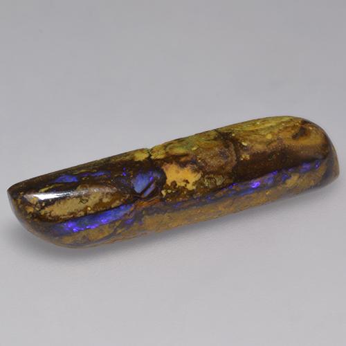 Ópalo boulder multicolor natural de 10,24 ct, forma elegante, opaco