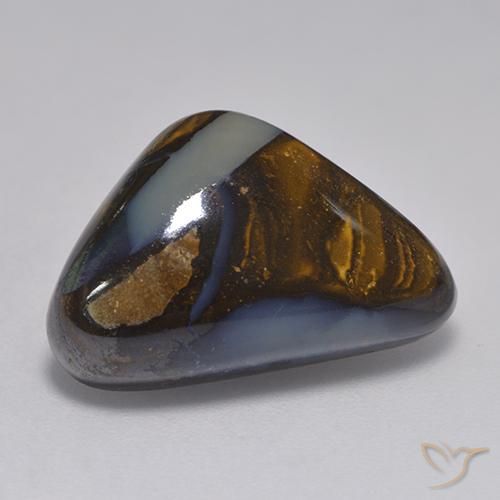 Ópalo de roca Multicolor natural de 13.97 ct, Trillón, Translúcido