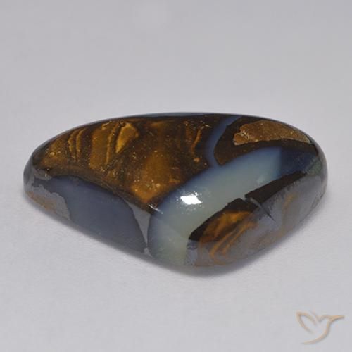 Ópalo de roca Multicolor natural de 13.97 ct, Trillón, Translúcido