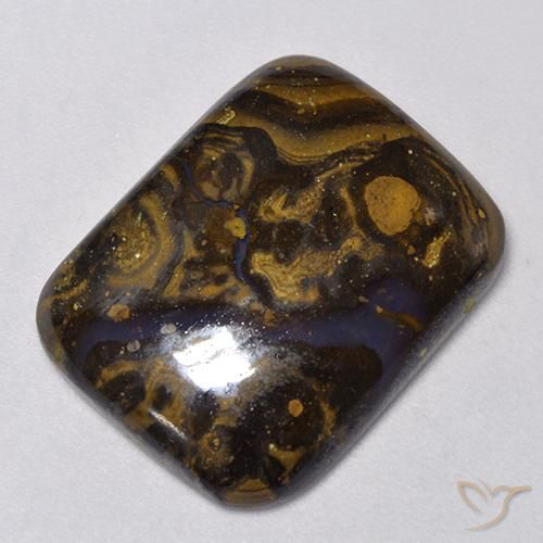 13.03ct Natural Multicolor Ópalo de roca, Forma Cojín, Opaco