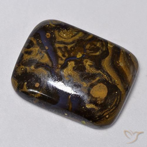 Ópalo de roca Multicolor natural de 13.03 ct, Forma Cojín, Opaco