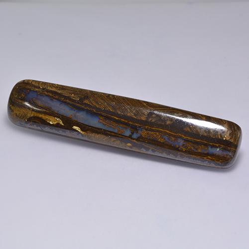 Ópalo boulder multicolor natural de 58,31 ct, corte cojín, opaco
