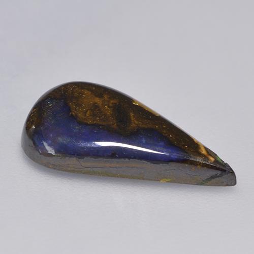 Ópalo boulder multicolor natural de 3,88 ct, en forma de pera, opaco