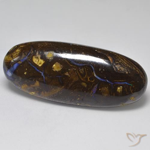 36.66ct Natural Multicolor Ópalo de roca, Ovalada, Opaco