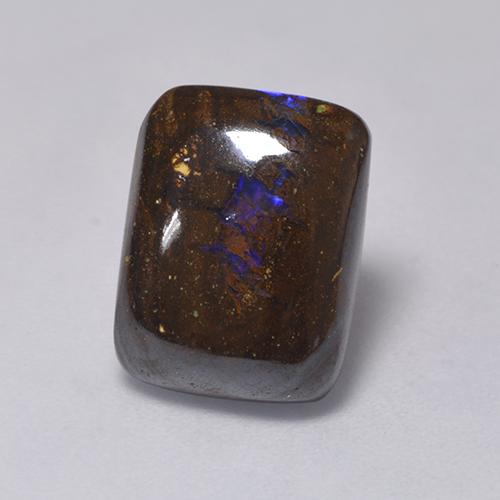 Ópalo de roca Multicolor natural de 5.27 ct, Corte Cojín, Opaco