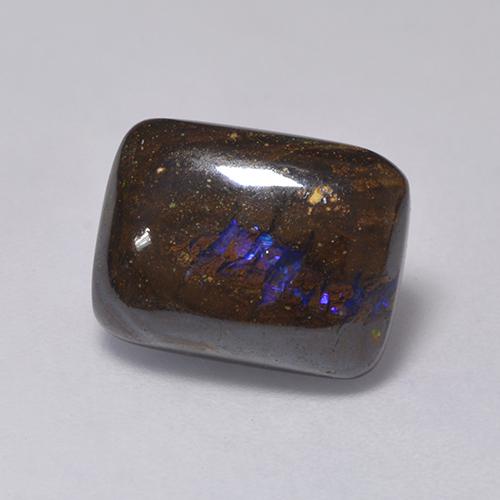 Ópalo de roca Multicolor natural de 5.27 ct, Corte Cojín, Opaco