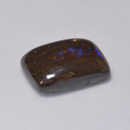Ópalo de roca Multicolor natural de 5.27 ct, Corte Cojín, Opaco