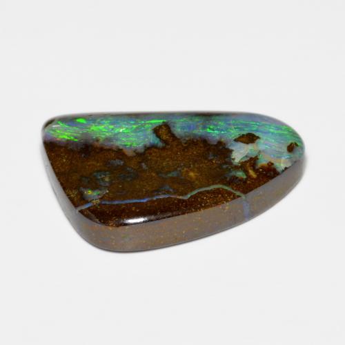 Ópalo boulder multicolor natural de 10,00 ct, forma elegante, opaco