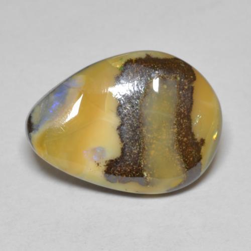 Ópalo de roca Multicolor natural de 7.43 ct, Forma elegante, Opaco
