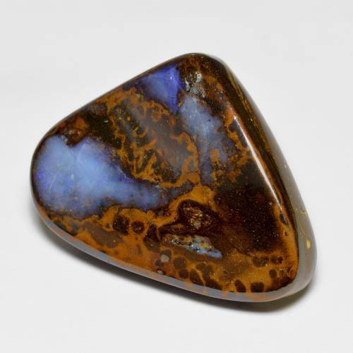 Ópalo boulder multicolor natural de 67,66 ct, forma elegante, opaco