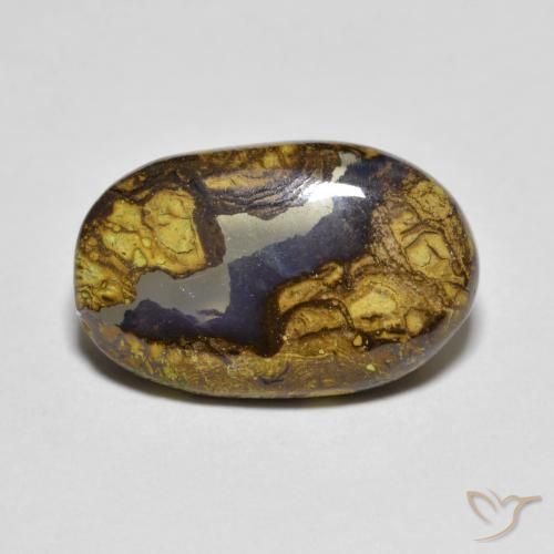 4.31ct Natural Multicolor Ópalo de roca, Ovalada, Translúcido