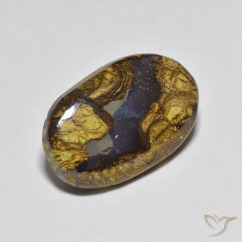 Ópalo de roca Multicolor natural de 4.31 ct, Ovalada, Translúcido