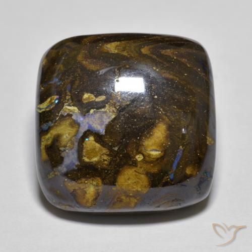 21.39ct Natural Multicolor Ópalo de roca, Forma Cojín, Opaco