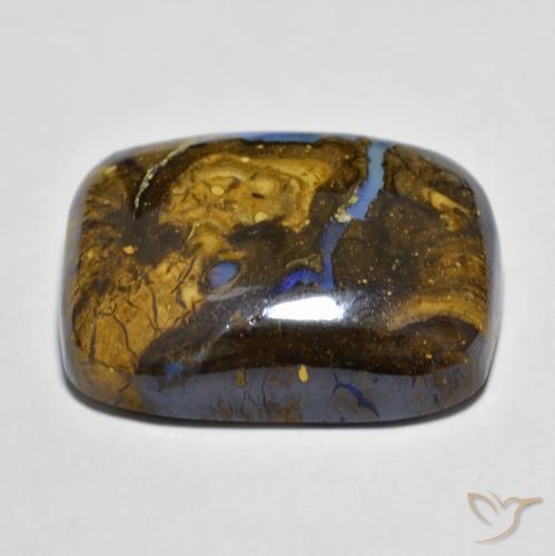 Ópalo de roca Multicolor natural de 21.82 ct, Forma Cojín, Opaco