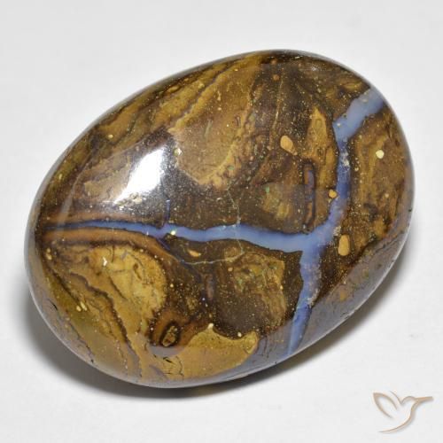 Ópalo de roca Multicolor natural de 28.09 ct, Ovalada, Opaco