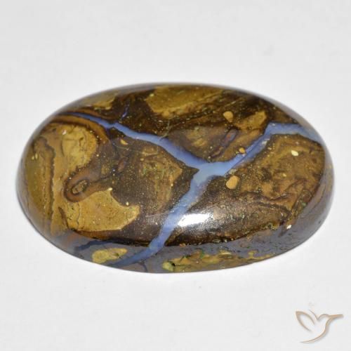 Ópalo de roca Multicolor natural de 28.09 ct, Ovalada, Opaco