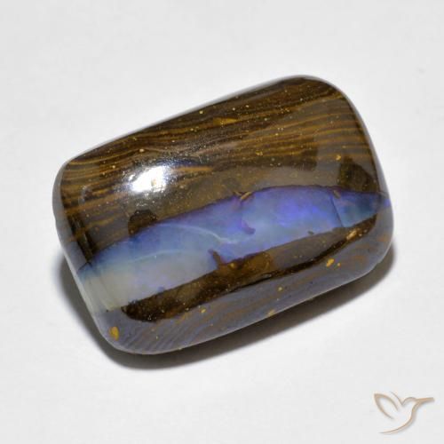 Ópalo de roca Multicolor natural de 10.97 ct, Forma Cojín, Opaco