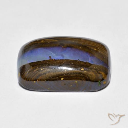 Ópalo de roca Multicolor natural de 10.97 ct, Forma Cojín, Opaco