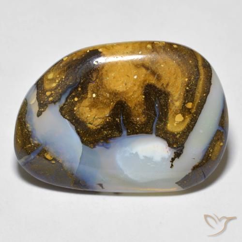 12.38ct Natural Multicolor Ópalo de roca, Elegante, Translúcido