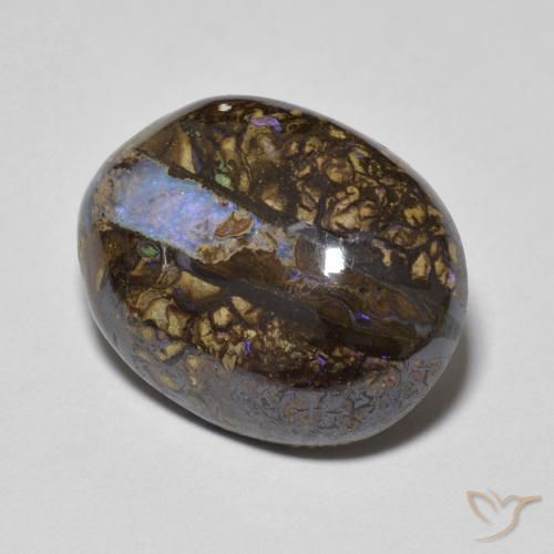 Ópalo de roca Multicolor natural de 7.69 ct, Ovalada, Opaco
