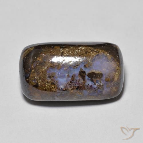 8.01ct Natural Multicolor Ópalo de roca, Forma Cojín, Opaco