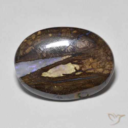8.42ct Natural Multicolor Ópalo de roca, Ovalada, Opaco