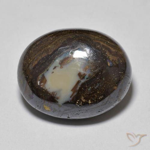 14.37ct Natural Multicolor Ópalo de roca, Ovalada, Opaco