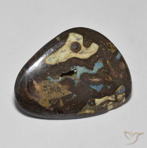9.26ct Natural Multicolor Ópalo de roca, Elegante, Opaco