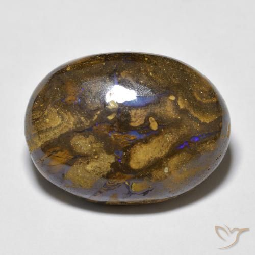 15.41ct Natural Multicolor Ópalo de roca, Ovalada, Opaco