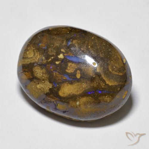 Ópalo de roca Multicolor natural de 15.41 ct, Ovalada, Opaco