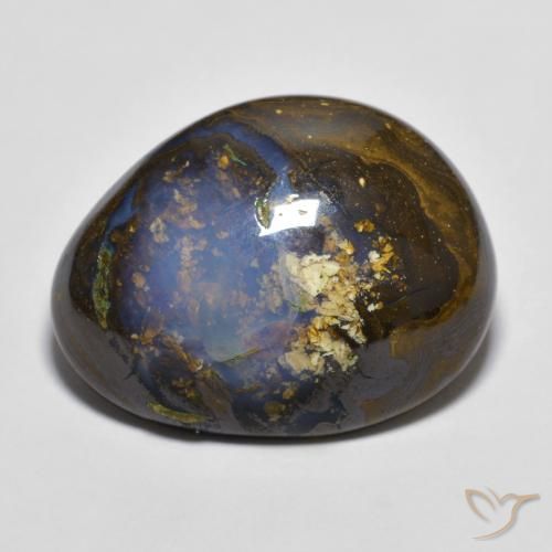 15.18ct Natural Multicolor Ópalo de roca, Elegante, Opaco