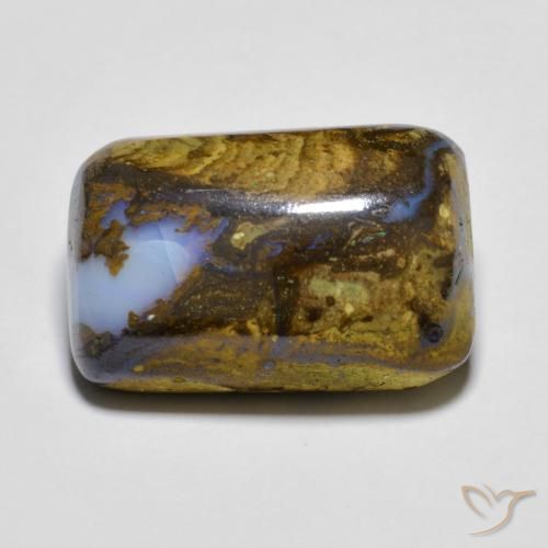 11.36ct Natural Multicolor Ópalo de roca, Forma Cojín, Opaco