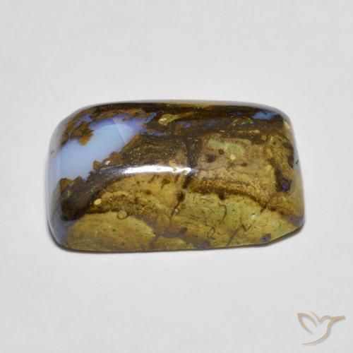 Ópalo de roca Multicolor natural de 11.36 ct, Forma Cojín, Opaco