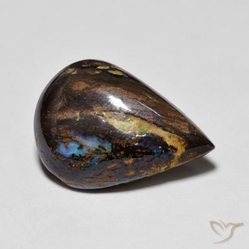 Ópalo de roca Multicolor natural de 7.48 ct, En forma de pera, Opaco