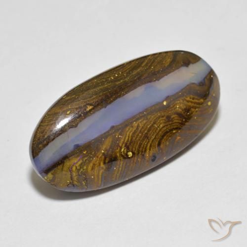 Ópalo de roca Multicolor natural de 12.50 ct, Ovalada, Translúcido