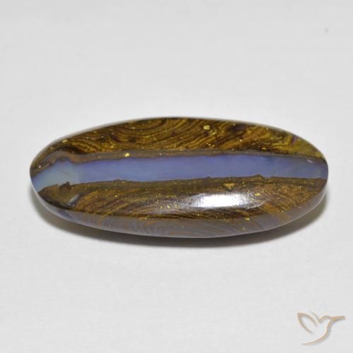Ópalo de roca Multicolor natural de 12.50 ct, Ovalada, Translúcido
