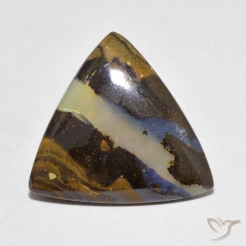 5.28ct Natural Multicolor Ópalo de roca, Trillón, Translúcido