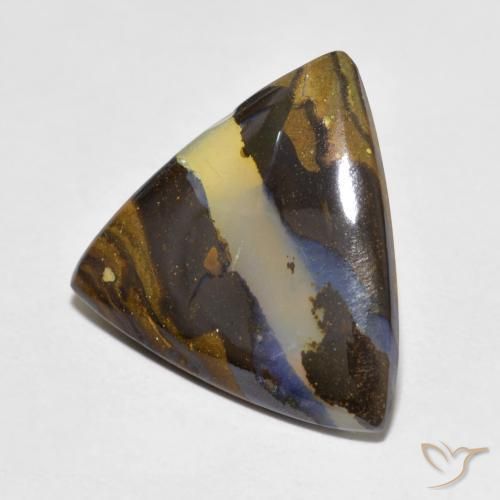 Ópalo de roca Multicolor natural de 5.28 ct, Trillón, Translúcido