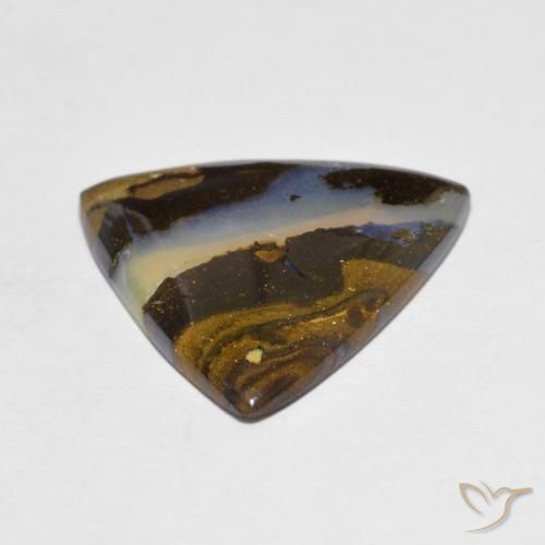 Ópalo de roca Multicolor natural de 5.28 ct, Trillón, Translúcido