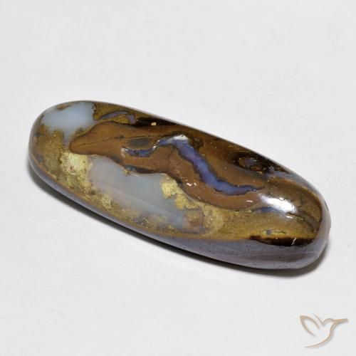Ópalo de roca Multicolor natural de 12.07 ct, Ovalada, Opaco